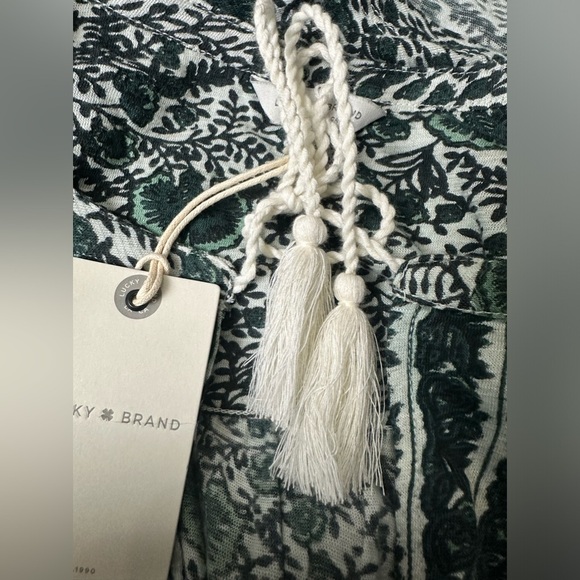 Lucky Brand Women's Bohemian Peasant Floral Print Blouse Size Medium NWT! - Picture 4 of 5